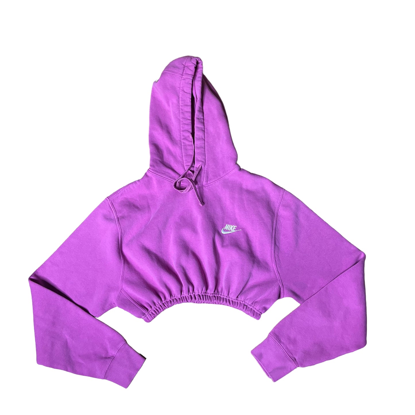 Nike Reworked Custom Pink Crop Hoodie