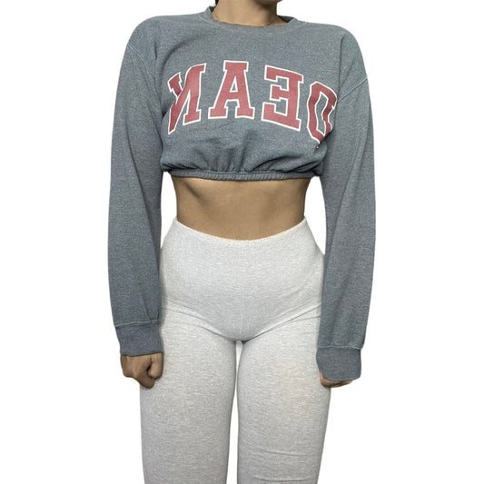 Dean College Reworked Crop Crewneck Sweatshirt