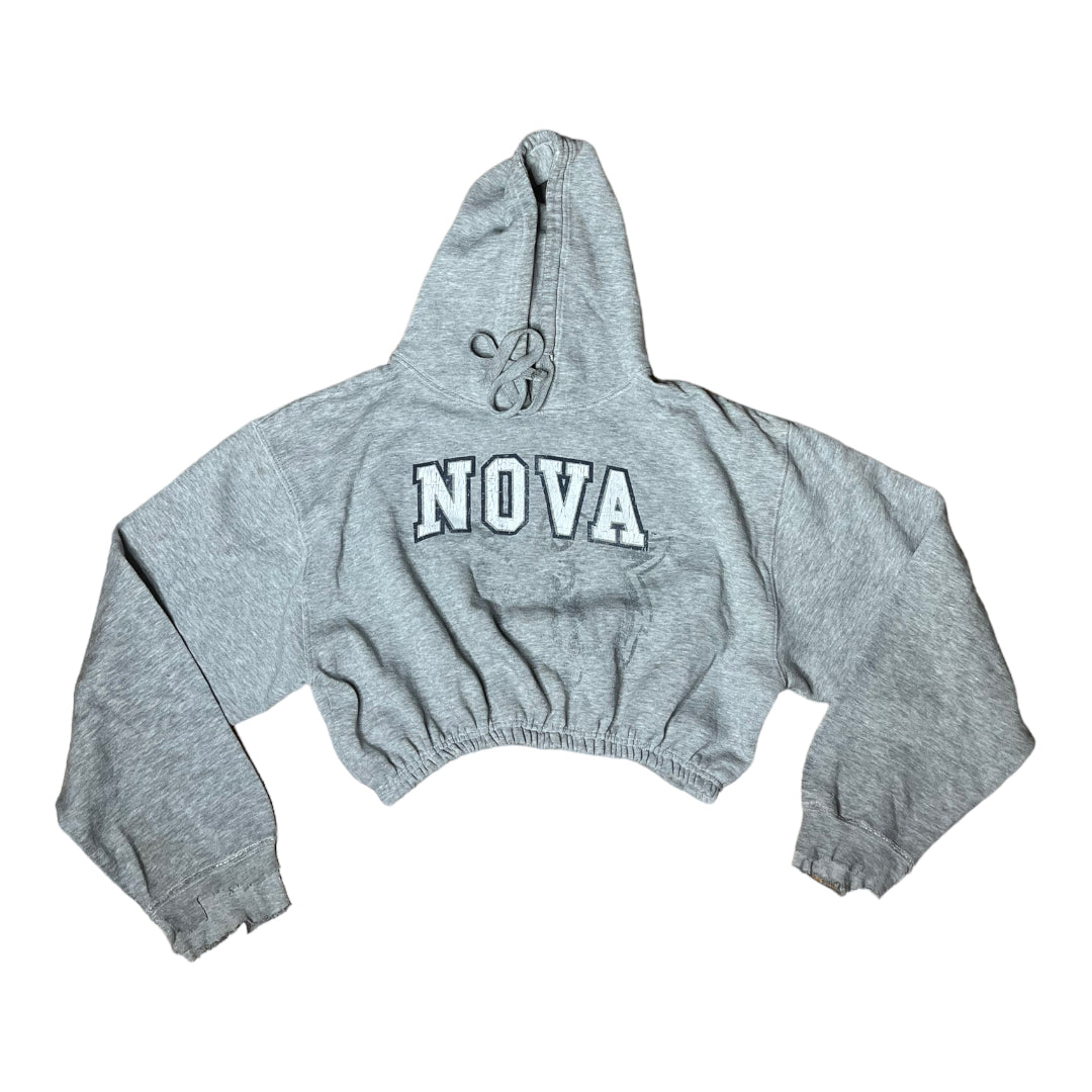 Villanova University Reworked Crop Hoodie