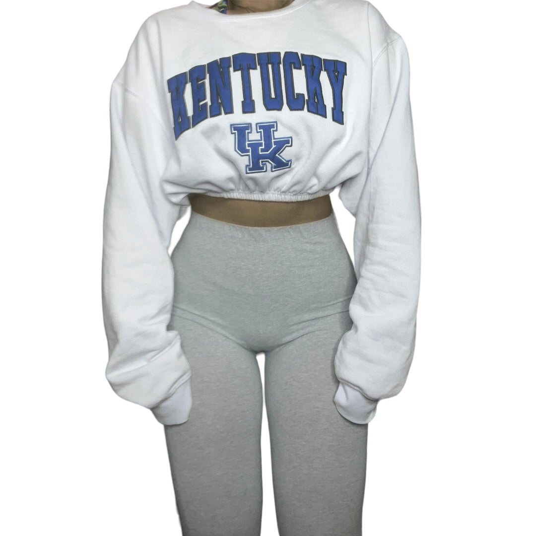 University of Kentucky Reworked Crop Crewneck Sweatshirt