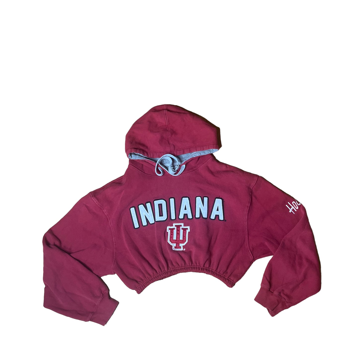 Indiana University Reworked Crop Hoodie