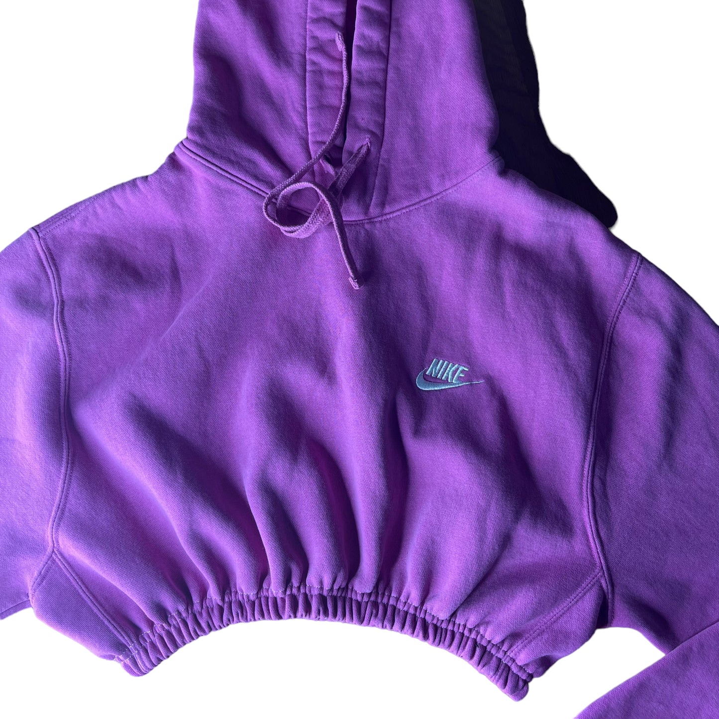 Nike Reworked Custom Pink Crop Hoodie