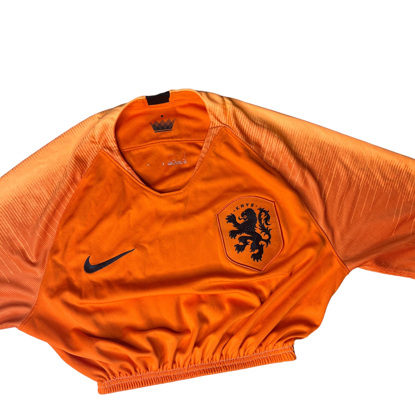 Netherlands 2018 World Cup Nike Soccer Reworked Crop Top Jersey