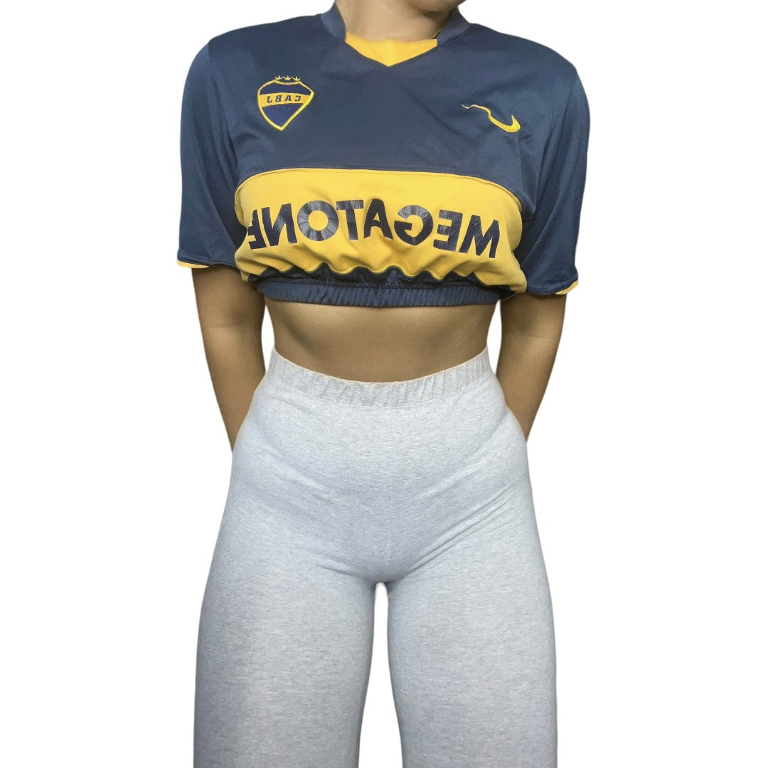 Nike y2k Megatone Reworked Crop Jersey Top