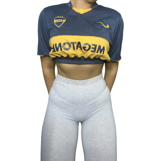 Nike y2k Megatone Reworked Crop Jersey Top