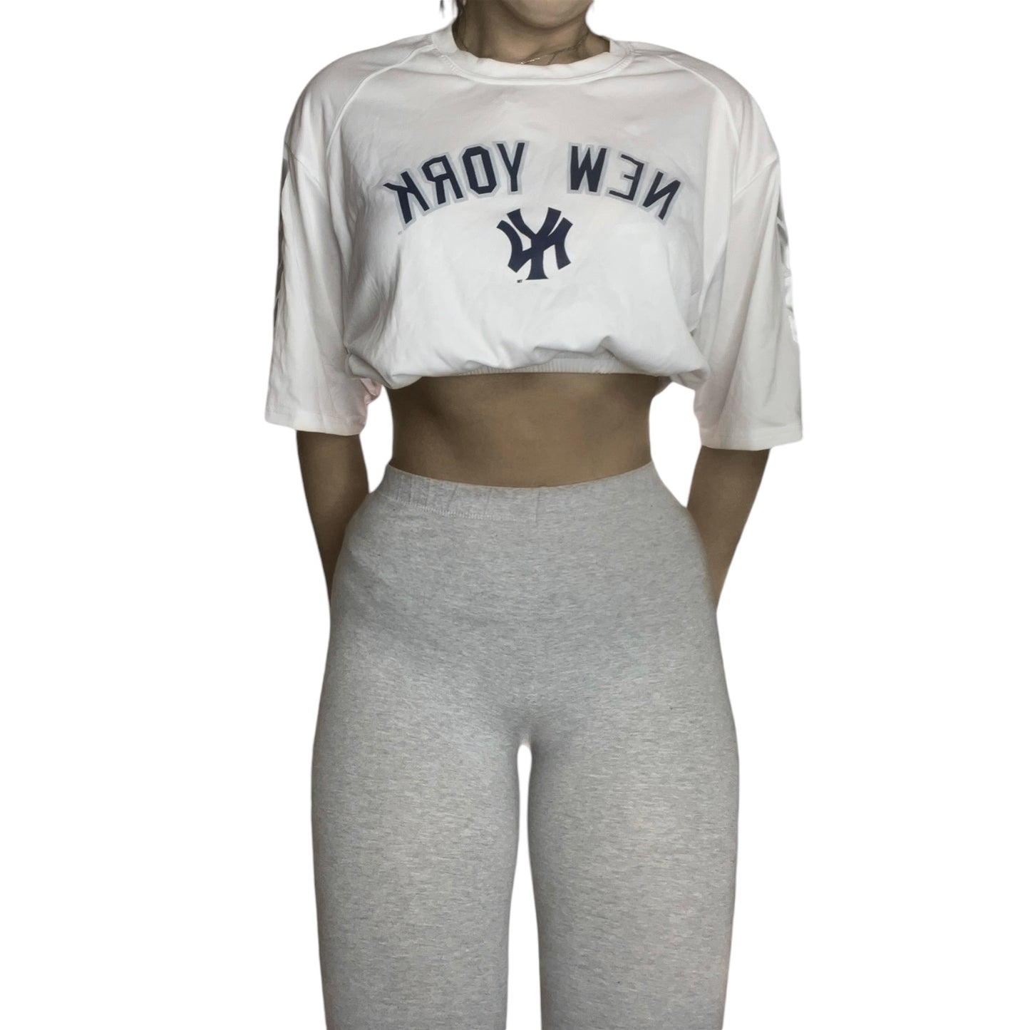 New York Yankees Reworked Crop Top