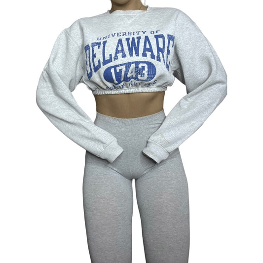 University of Delaware Reworked Crop Crewneck