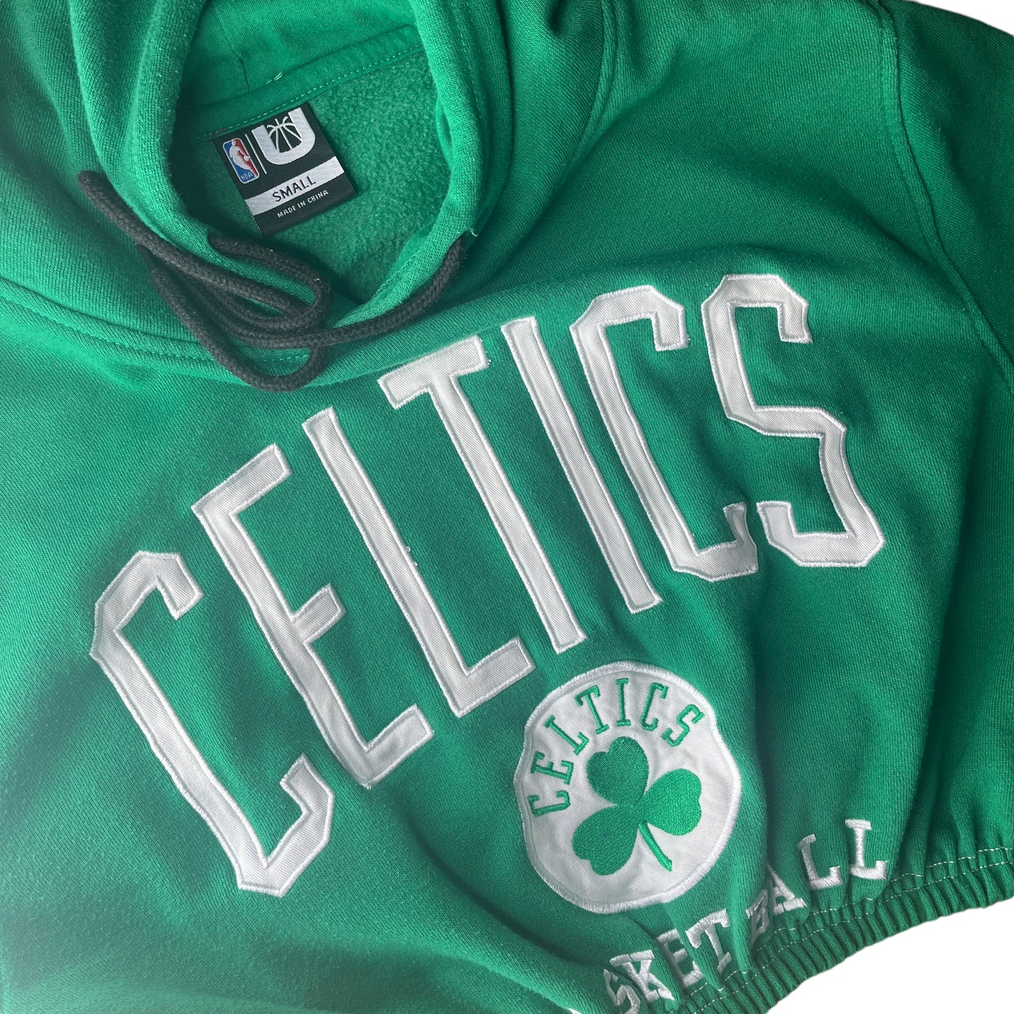 Boston Celtics Reworked Crop Hoodie