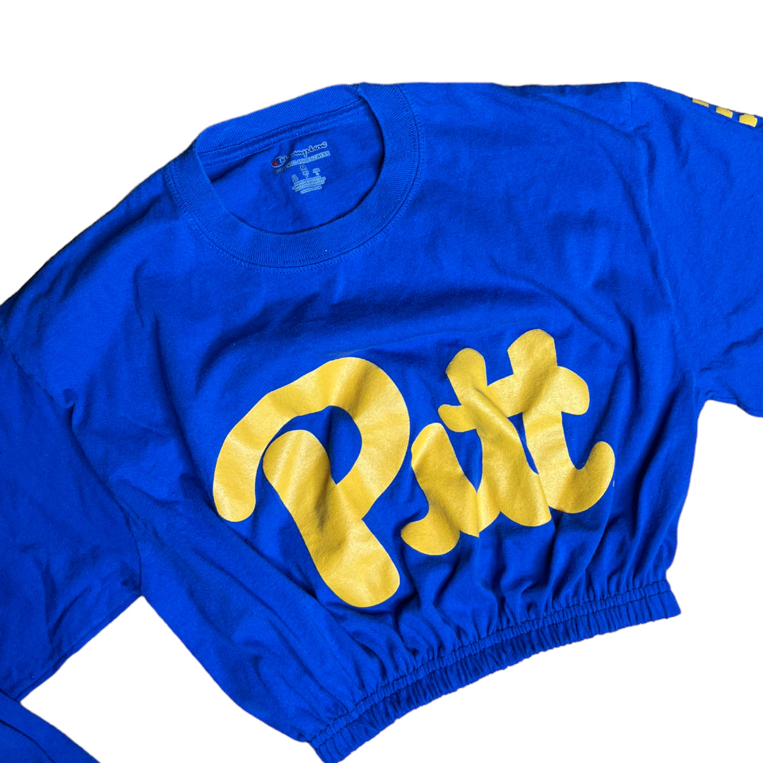 University of Pittsburg Reworked Crop Top