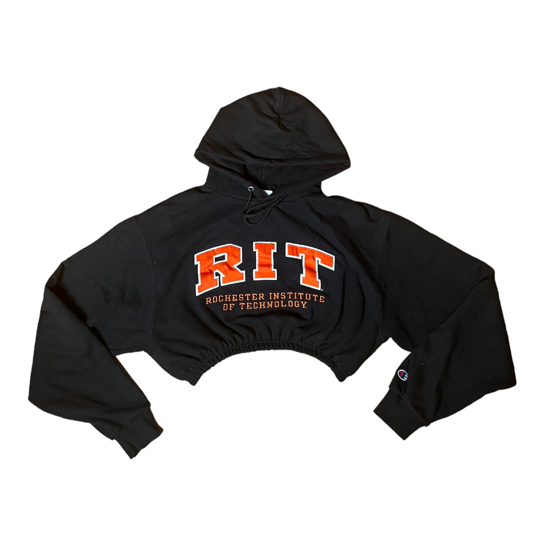 RIT Reworked Crop Hoodie Sweatshirt