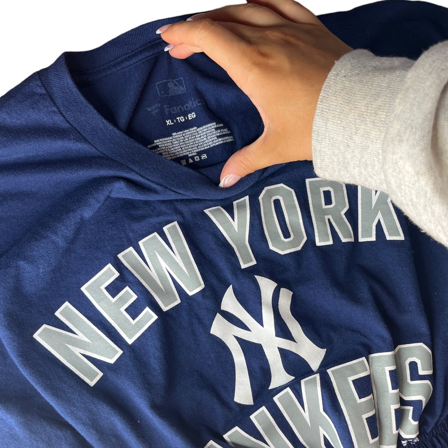 New York Yankees Reworked Crop Top