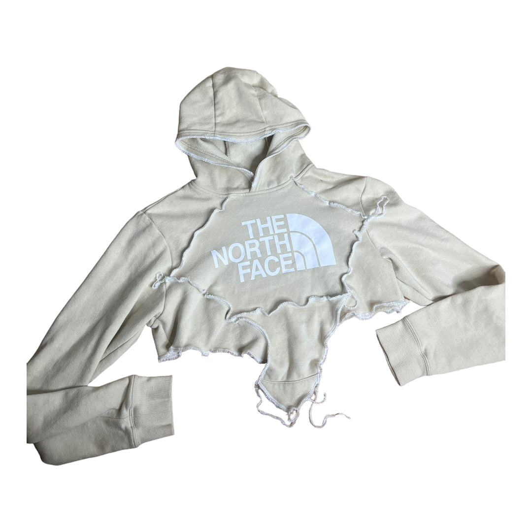 The North Face Reworked Contrast Stitch Patchwork Crop Hoodie