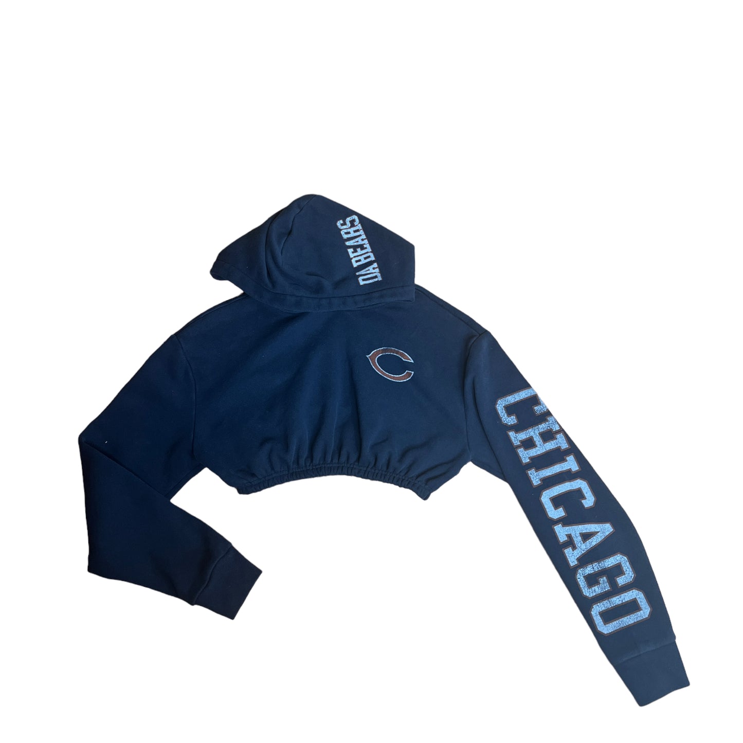 Chicago Bears Reworked Crop Hoodie