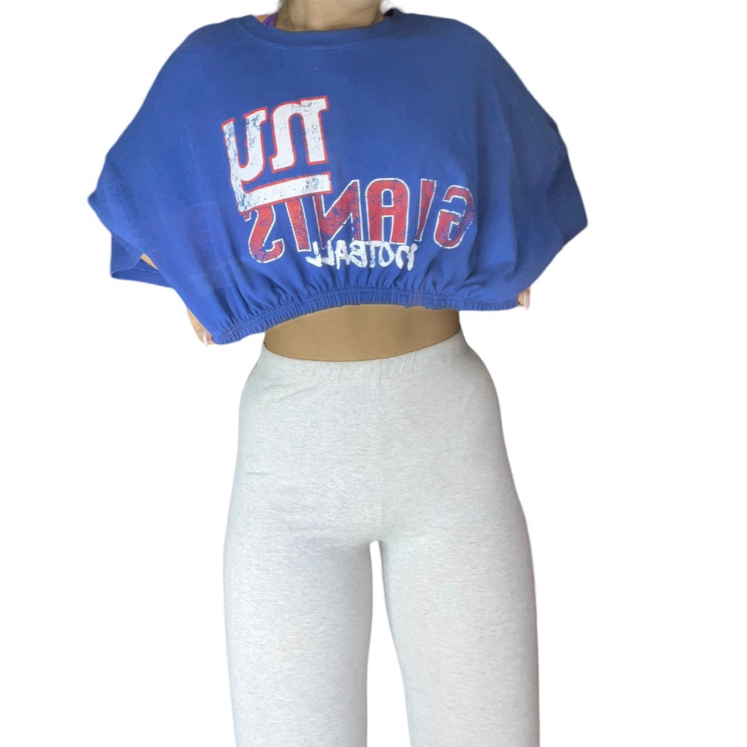 New York Giants Reworked Crop Top