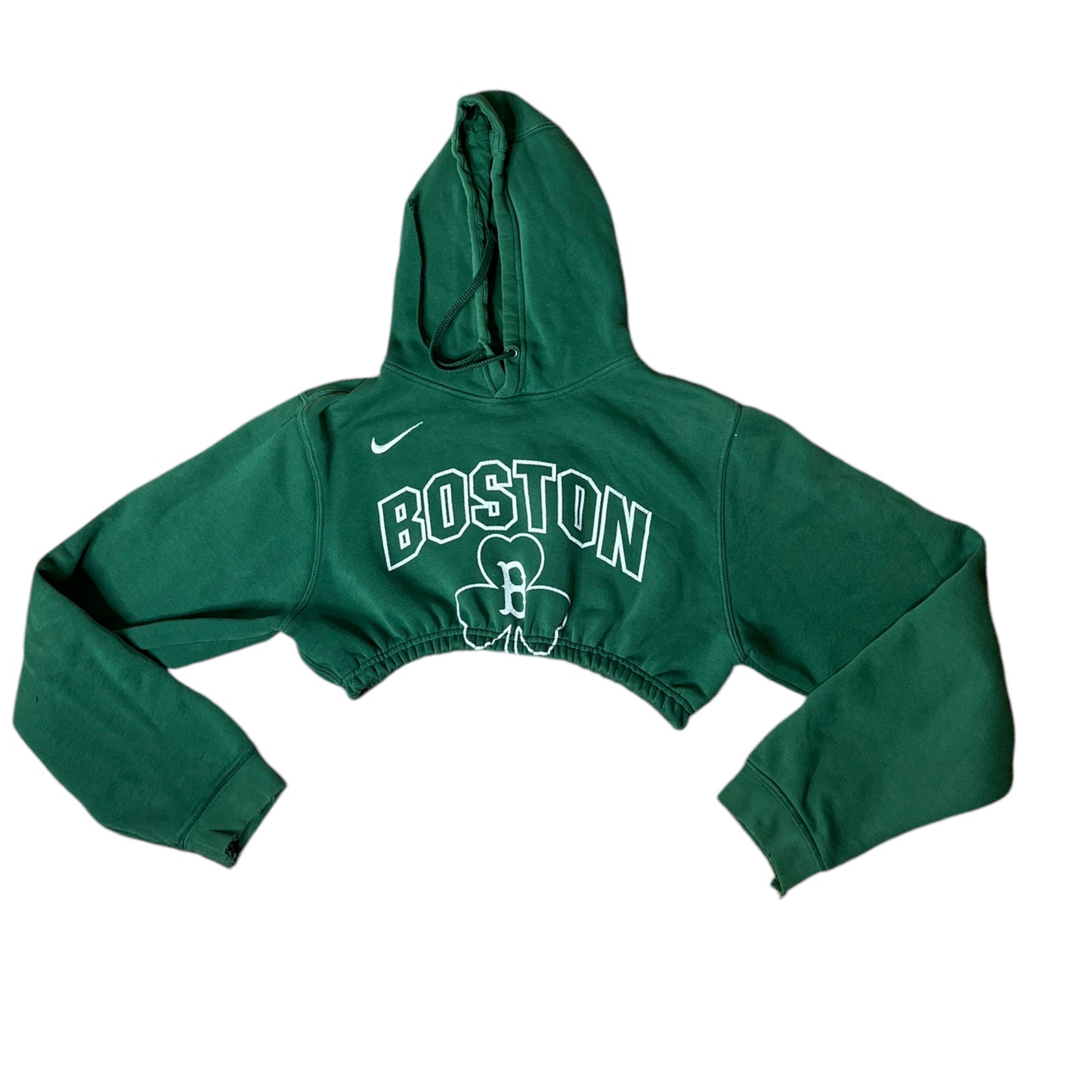 Boston Celtics x Nike Reworked Crop Hoodie Sweatshirt