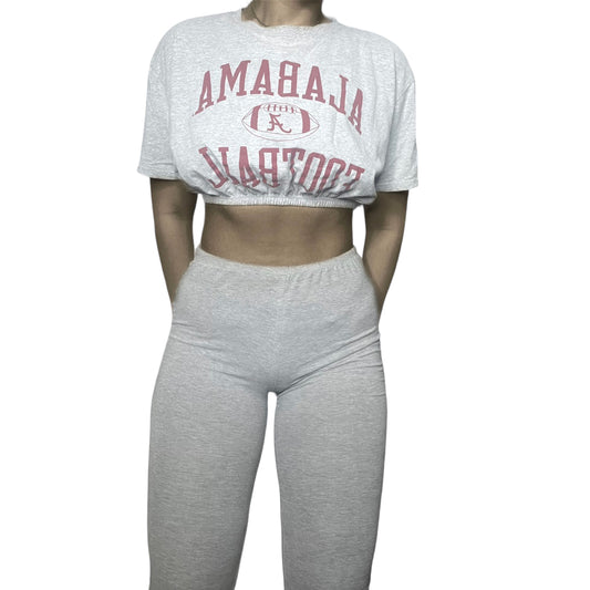 The University of Alabama Football Reworked Crop Top