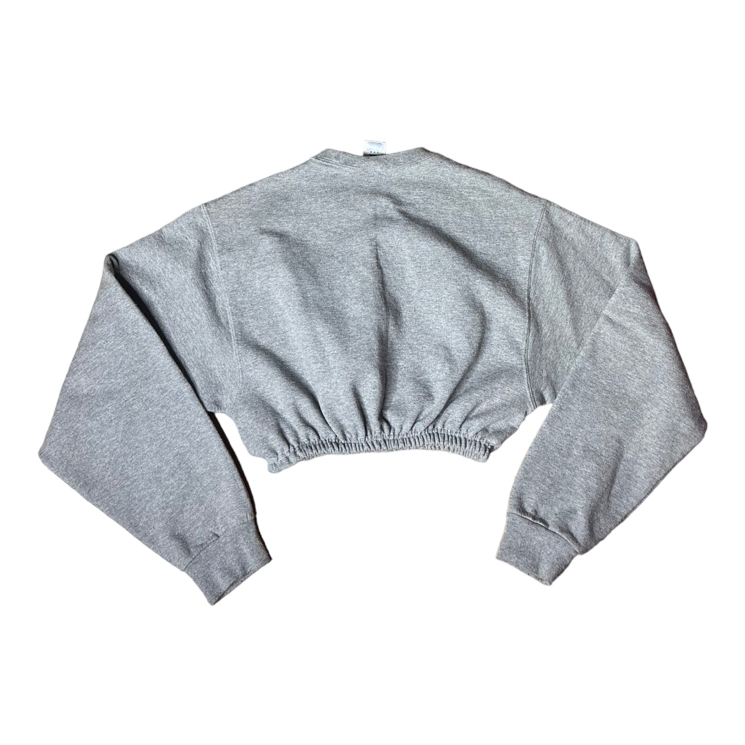 Harvard University Reworked Crop Crewneck