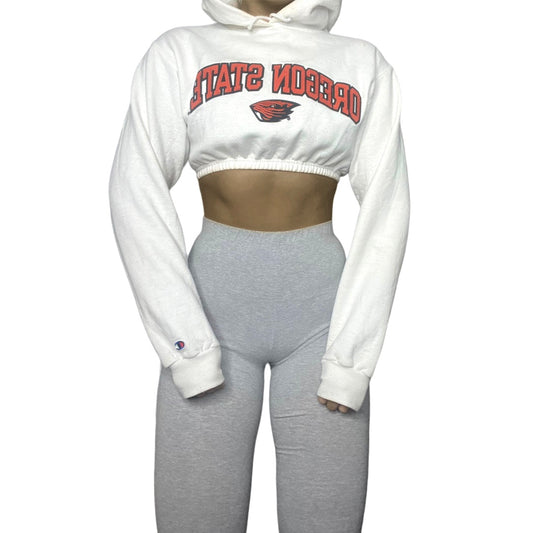 Oregon State University Reworked Crop Hoodie