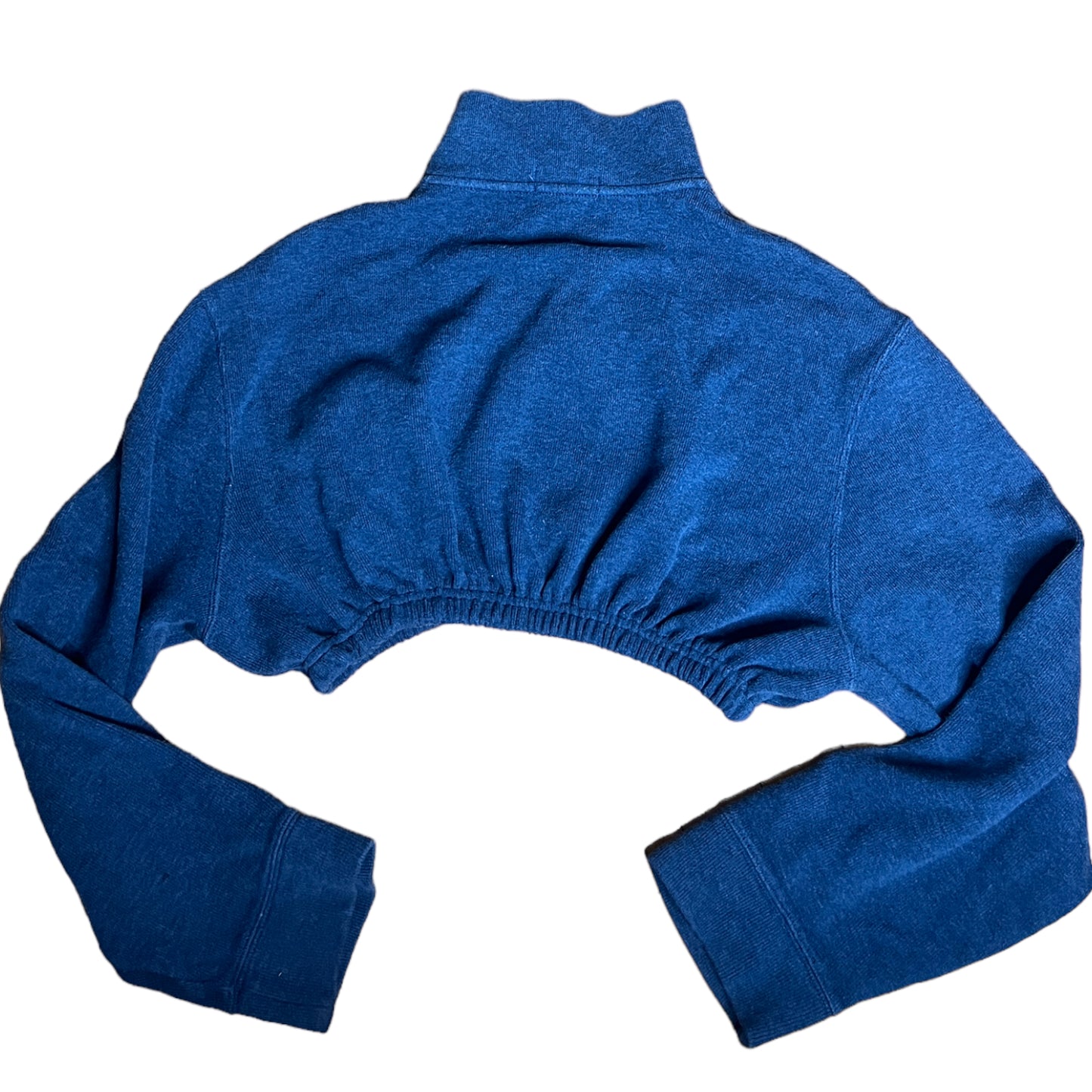 Ralph Lauren Polo Reworked Blue Crop Sweater