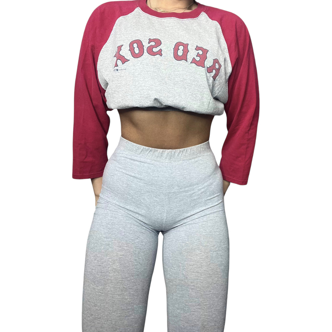 Boston Red Sox Reworked Vintage Crop Top