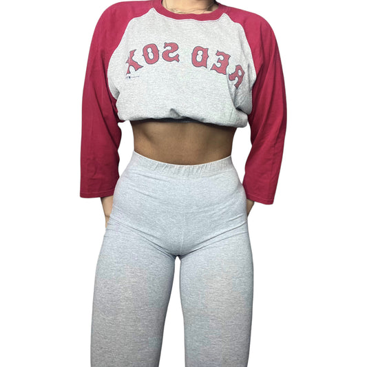 Boston Red Sox Reworked Vintage Crop Top