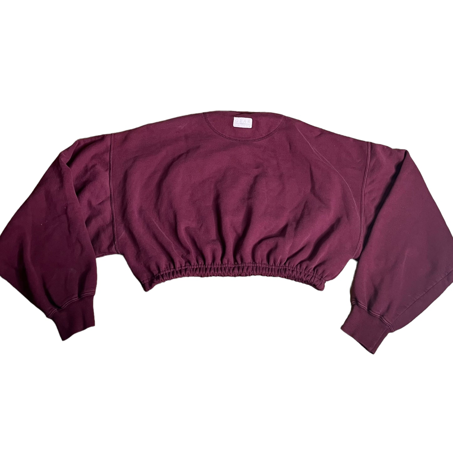 Brown University Reworked Vintage Crop Crewneck