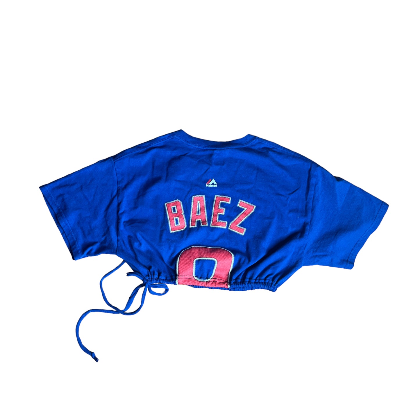 Chicago Cubs Reworked Custom Tie Waist Crop Top