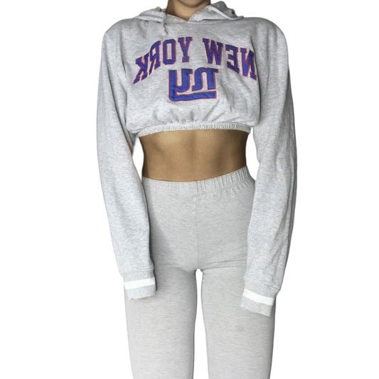 New York Giants Reworked Crop Hoodie