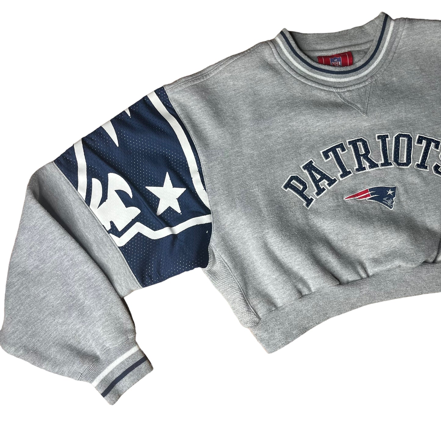 Vintage New England Patriots Reworked Crop Crewneck