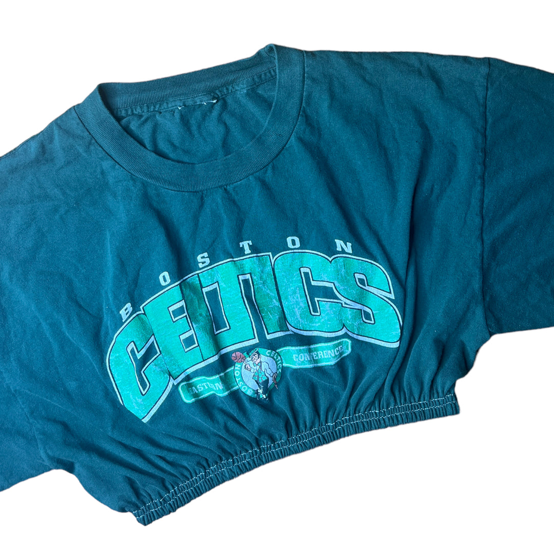 Vintage Boston Celtics Reworked Crop Top