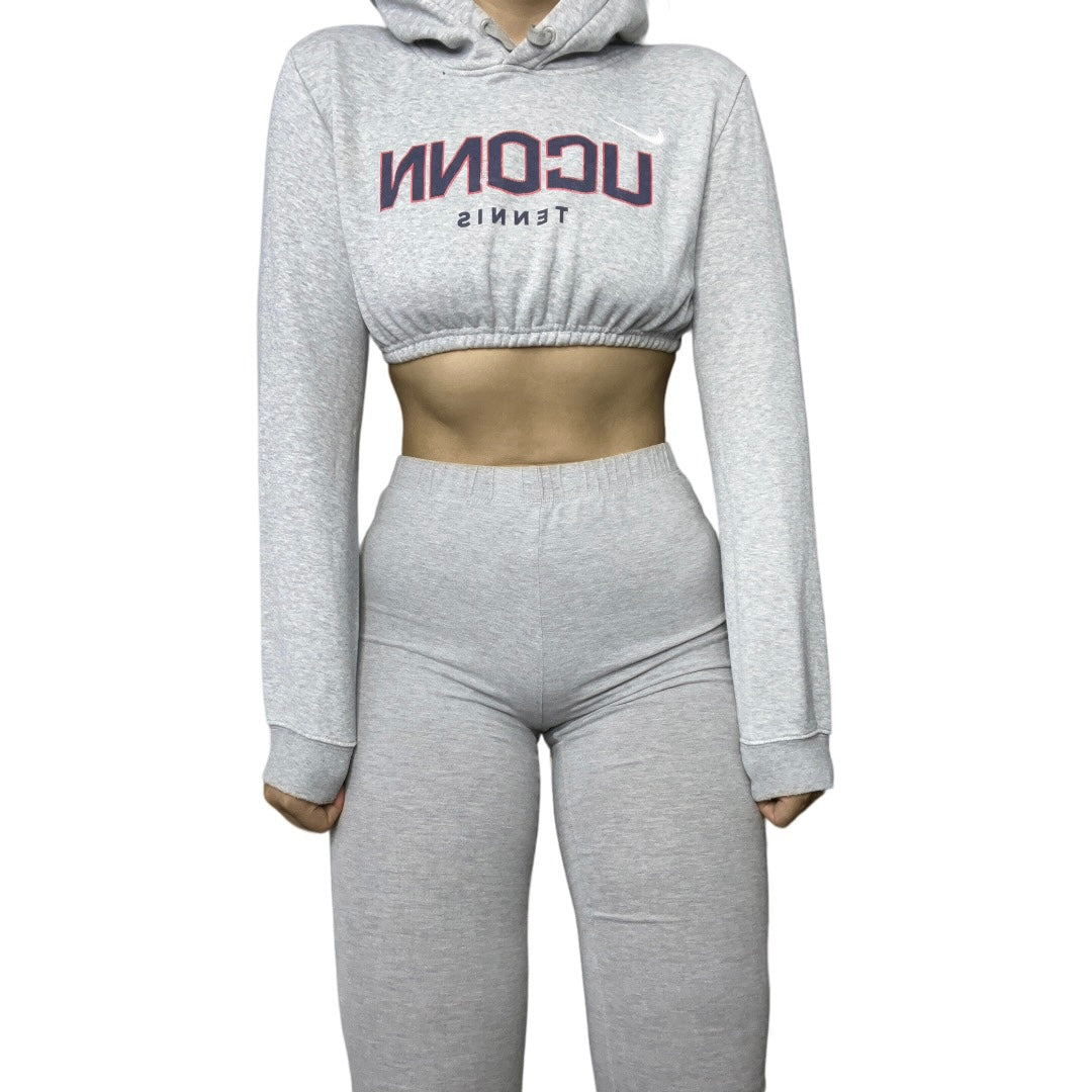 UCONN x Nike Reworked Crop Hoodie