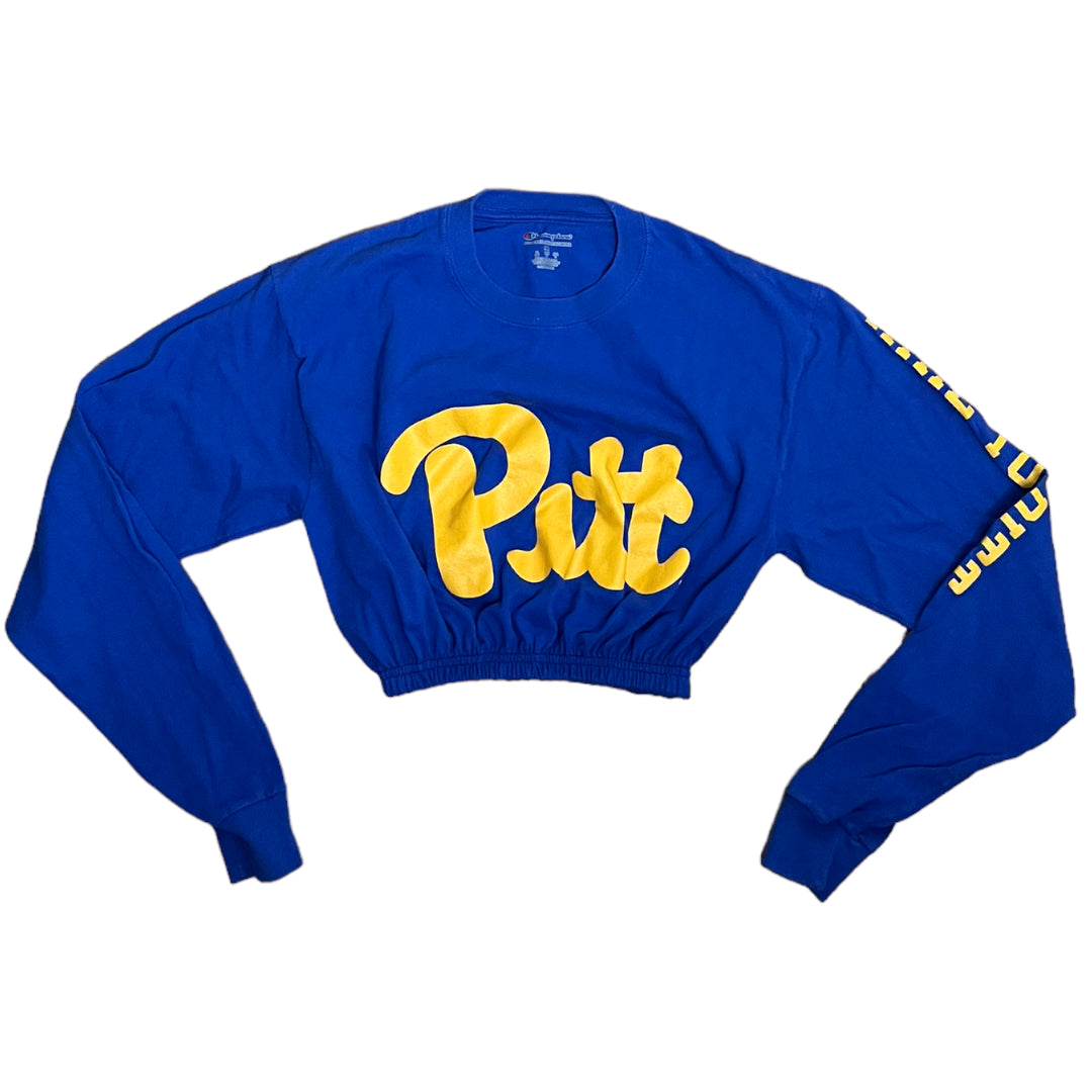 University of Pittsburg Reworked Crop Top