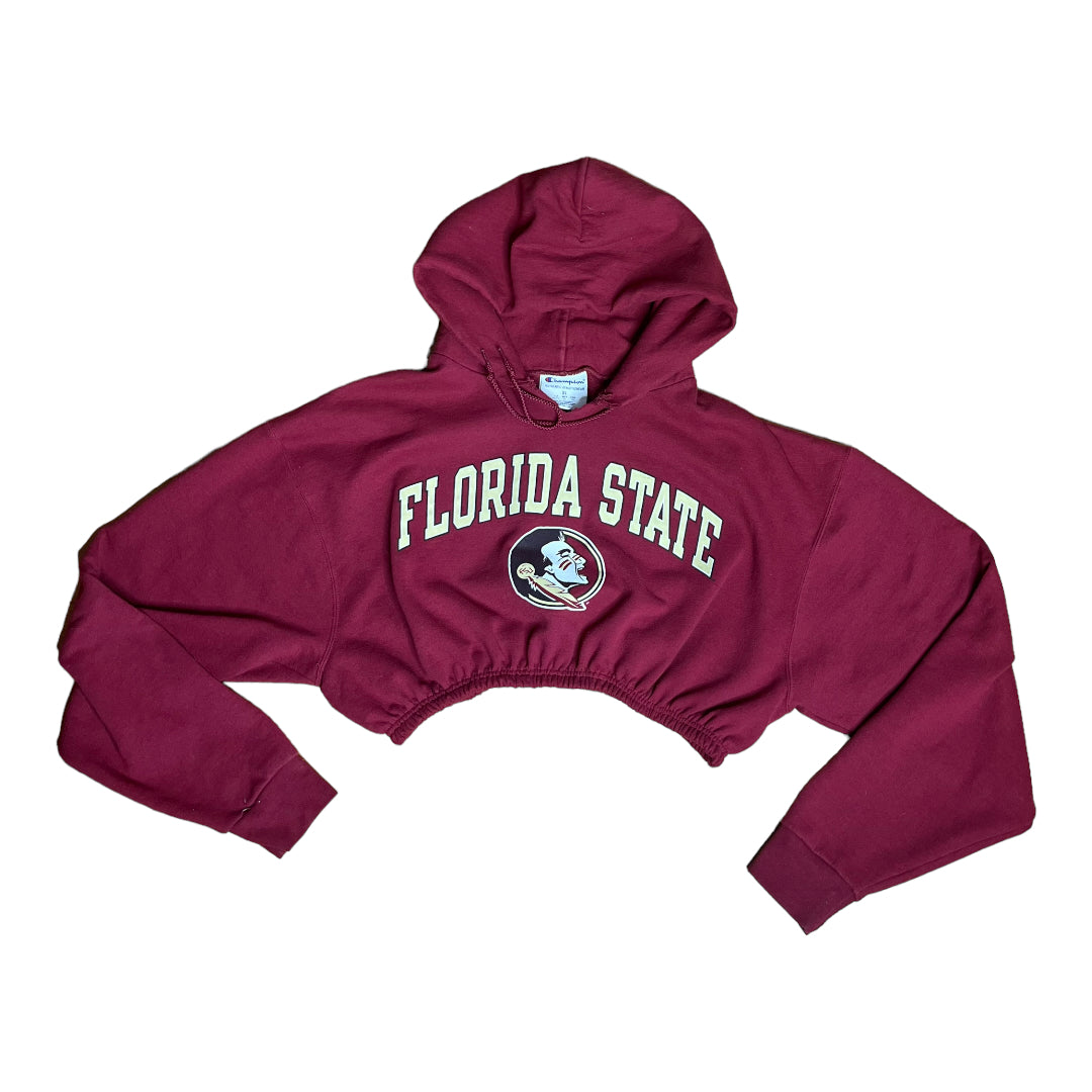 Florida State University Reworked Crop Hoodie