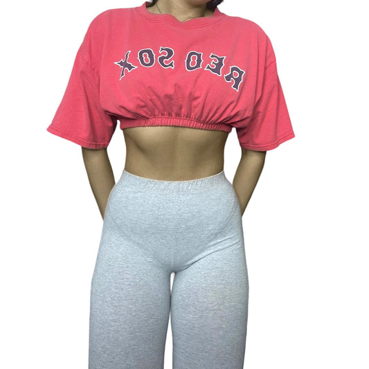 Boston Red Sox Reworked Crop Top