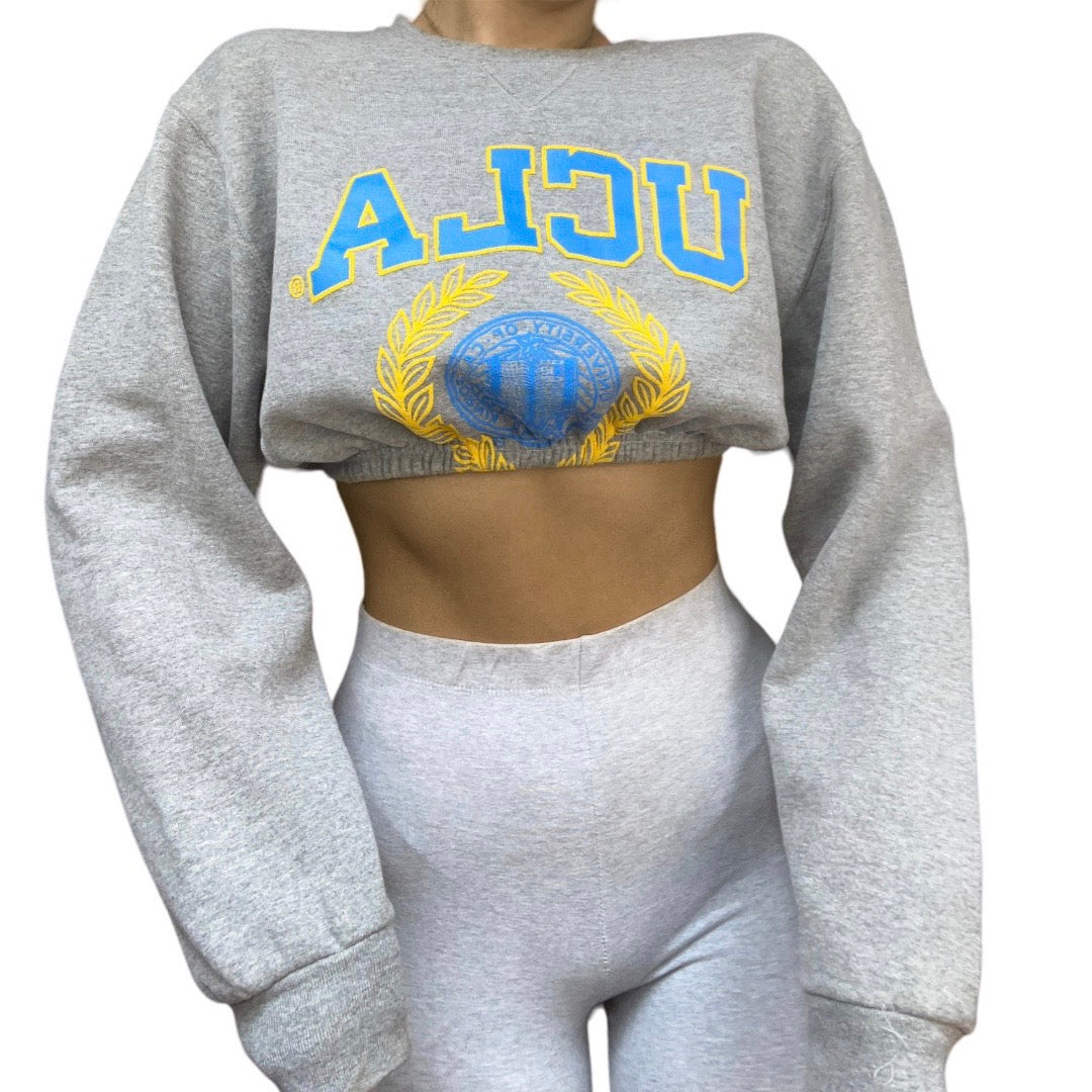 UCLA Reworked Crop Crewneck Sweatshirt