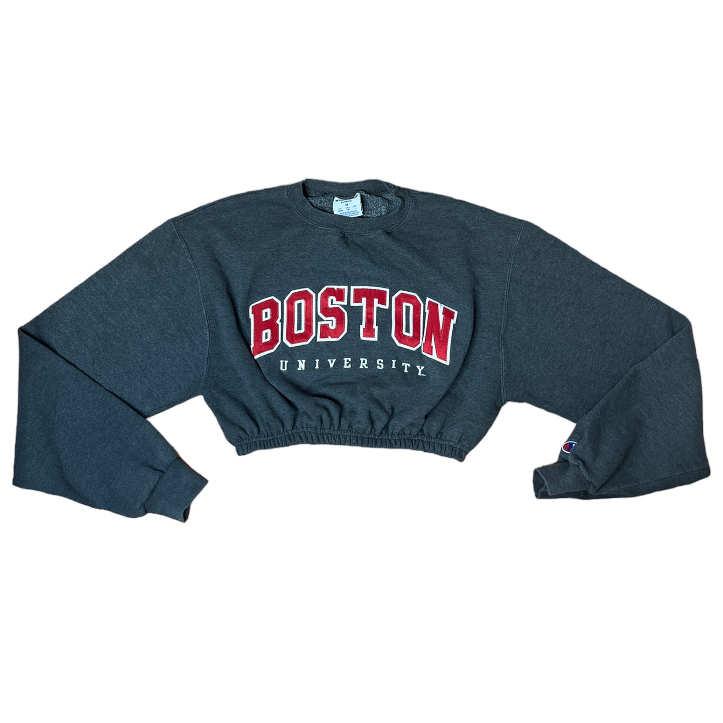 Boston University Reworked Crop Crewneck Sweatshirt