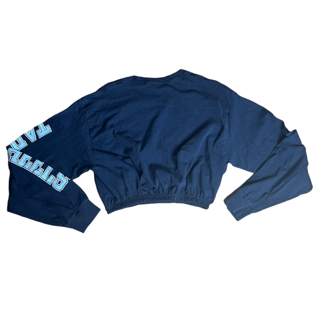 University of North Carolina Reworked Long Sleeve Crop Top