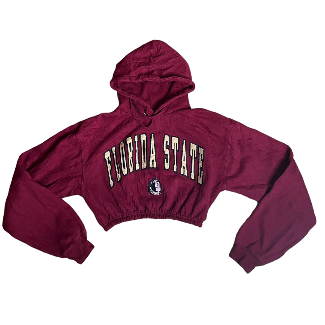 Vintage Florida State University Reworked Crop Hoodie