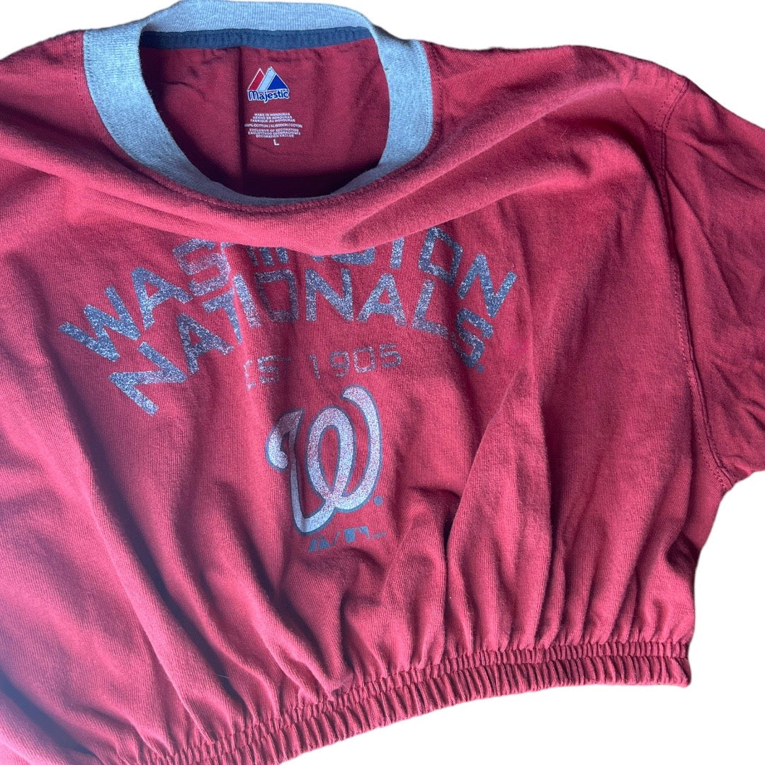 Washington Nationals MLB Reworked Crop Top