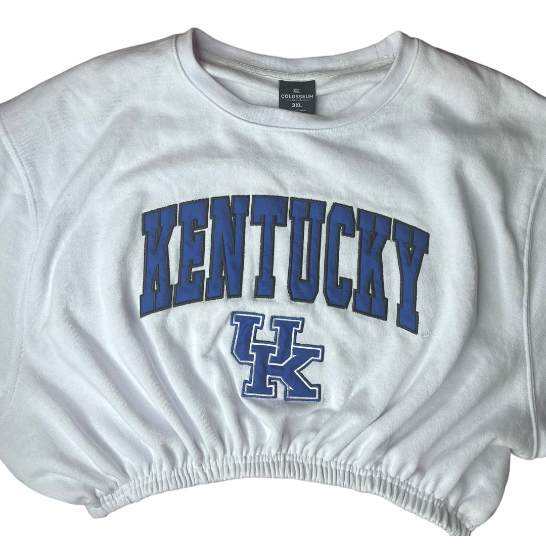 University of Kentucky Reworked Crop Crewneck Sweatshirt