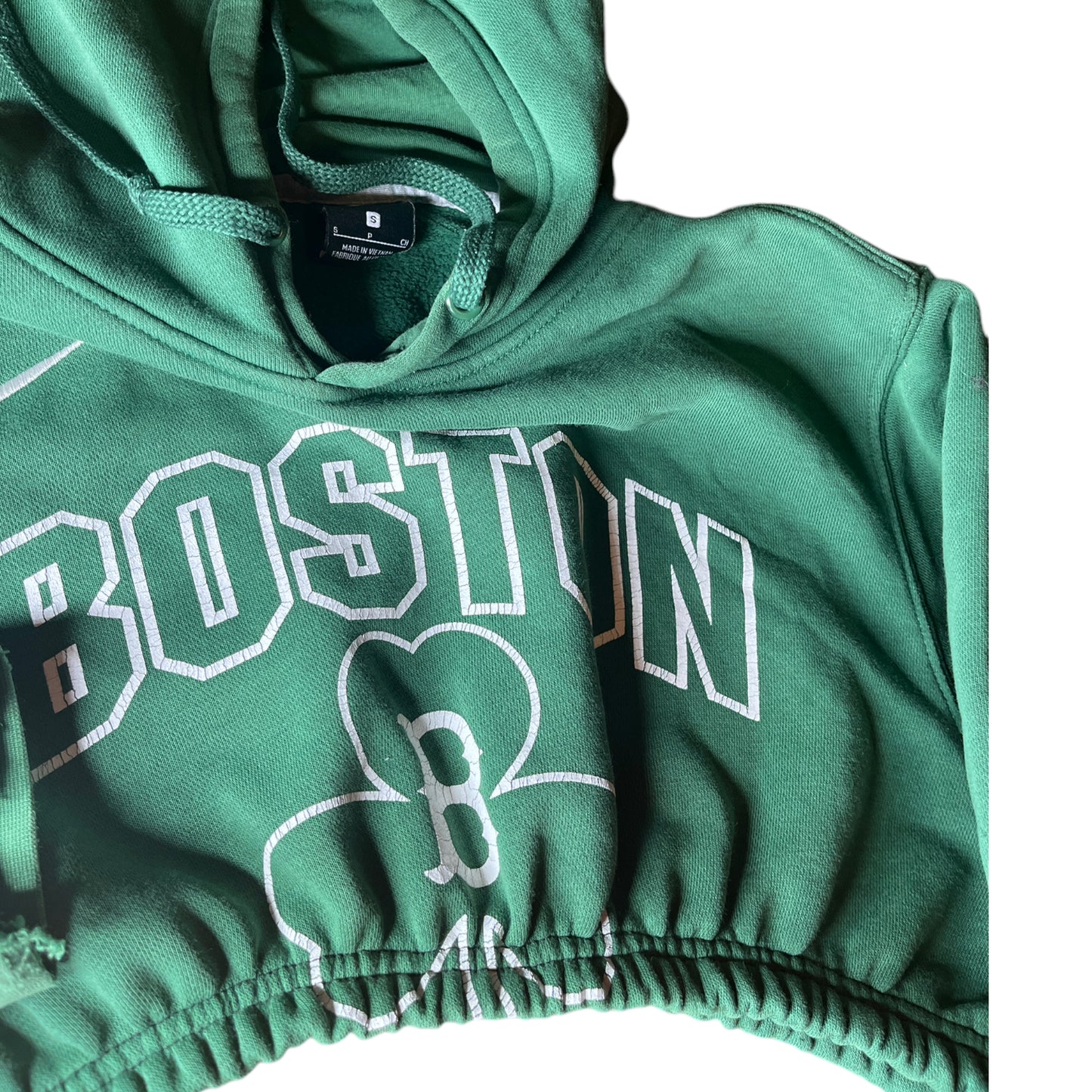 Boston Celtics x Nike Reworked Crop Hoodie Sweatshirt