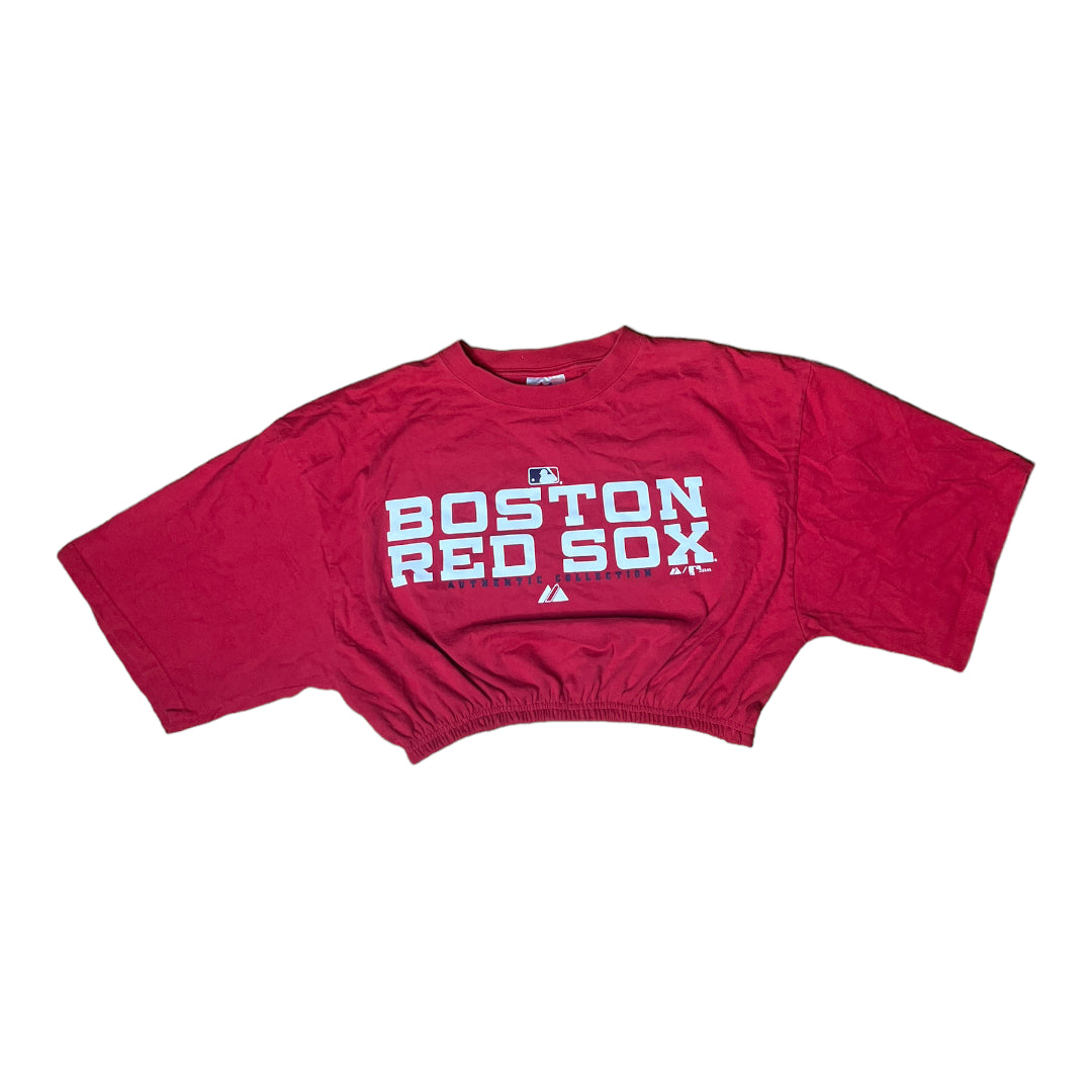 Boston Red Sox Reworked Crop Top