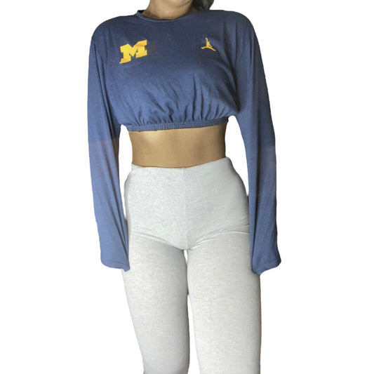 University of Michigan Reworked Crop Top