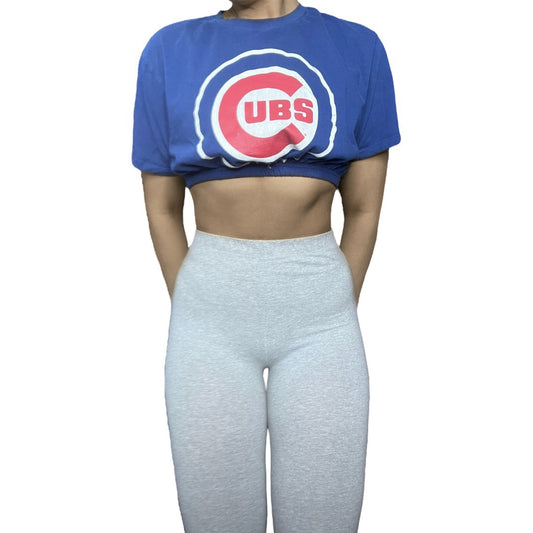 Chicago Cubs Reworked Crop Top