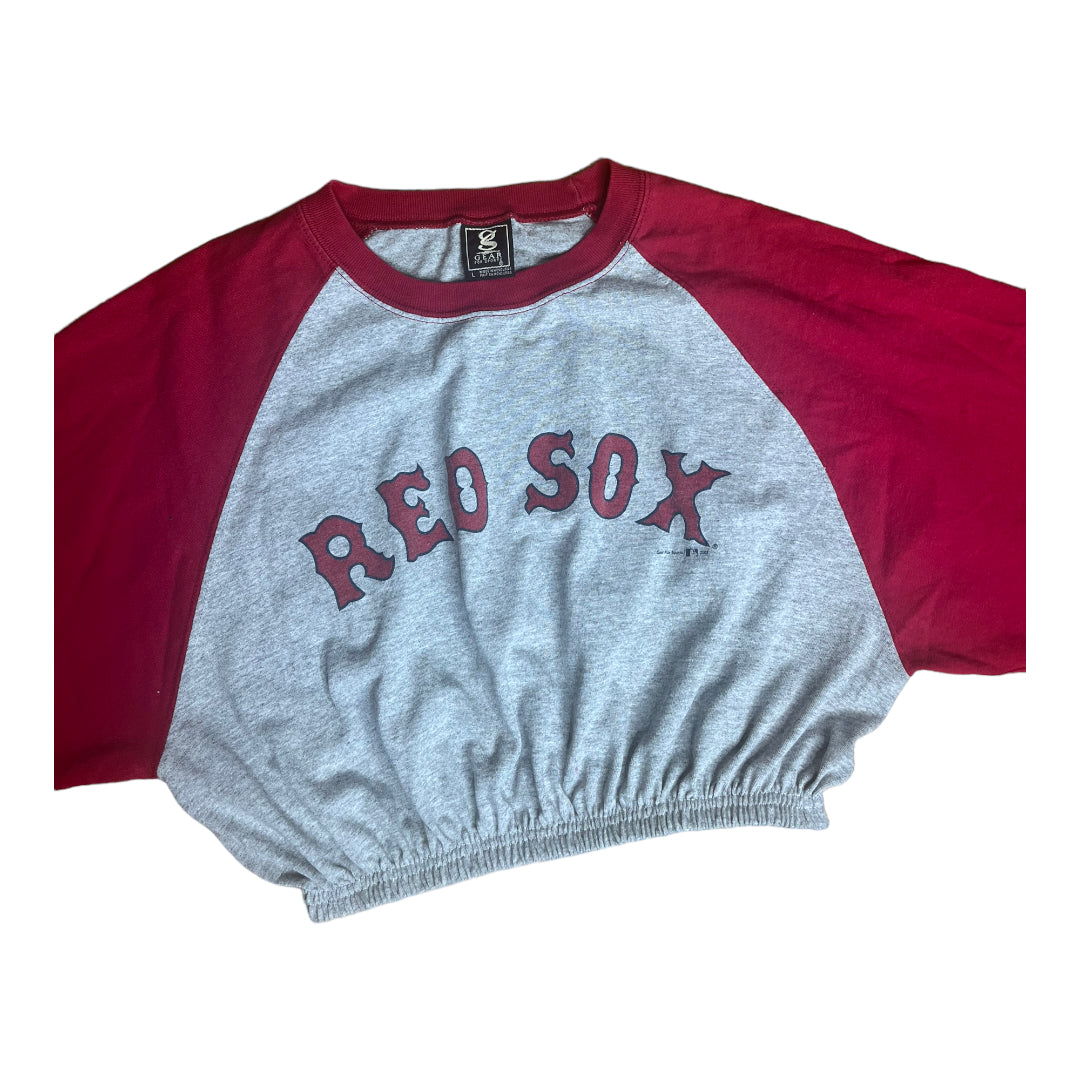 Boston Red Sox Reworked Vintage Crop Top