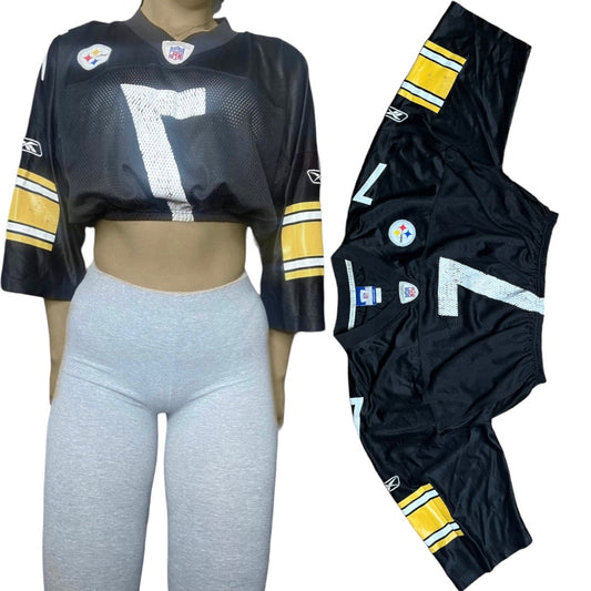 Pittsburg Steelers Reworked Custom Crop Jersey