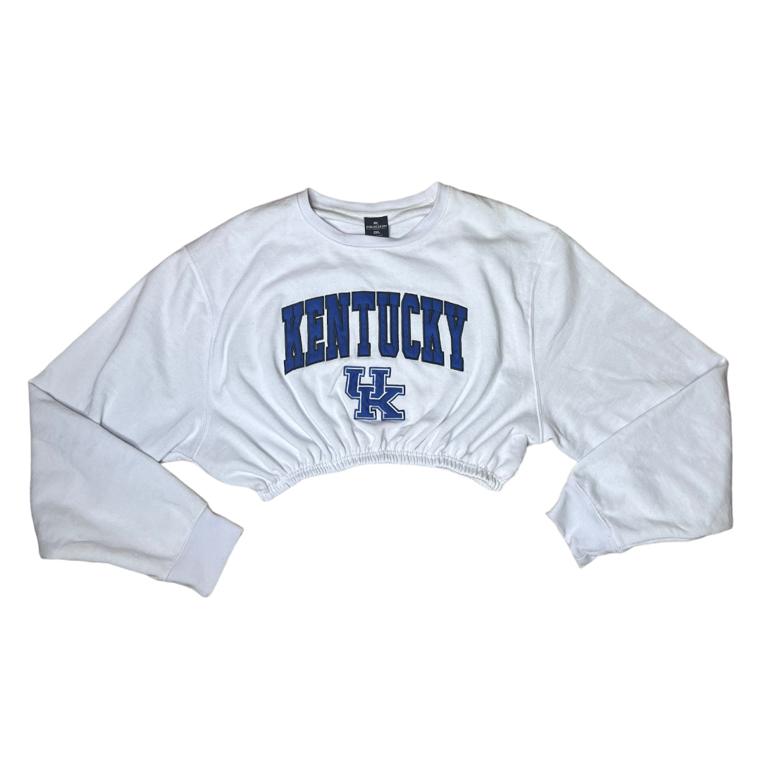 University of Kentucky Reworked Crop Crewneck Sweatshirt