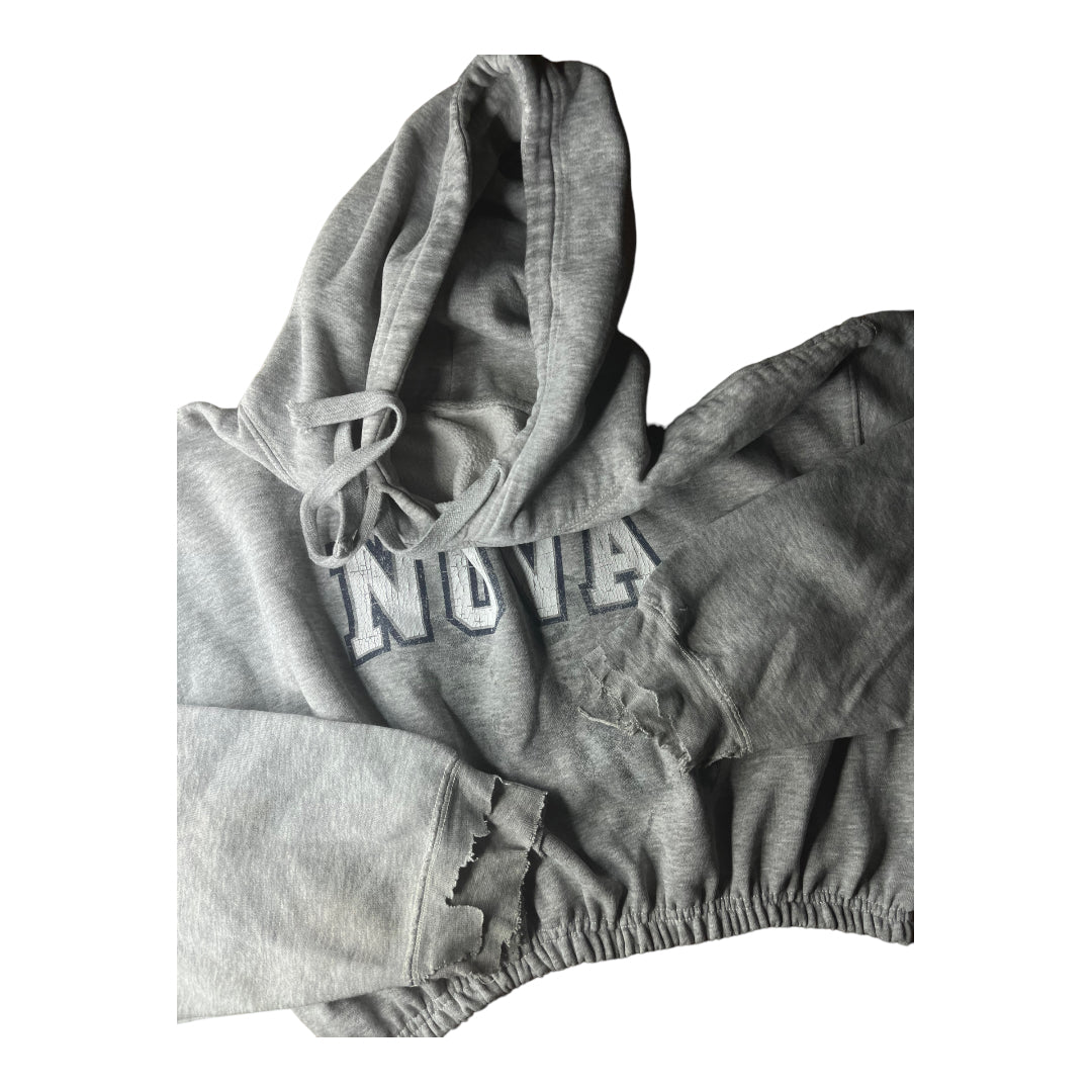 Villanova University Reworked Crop Hoodie