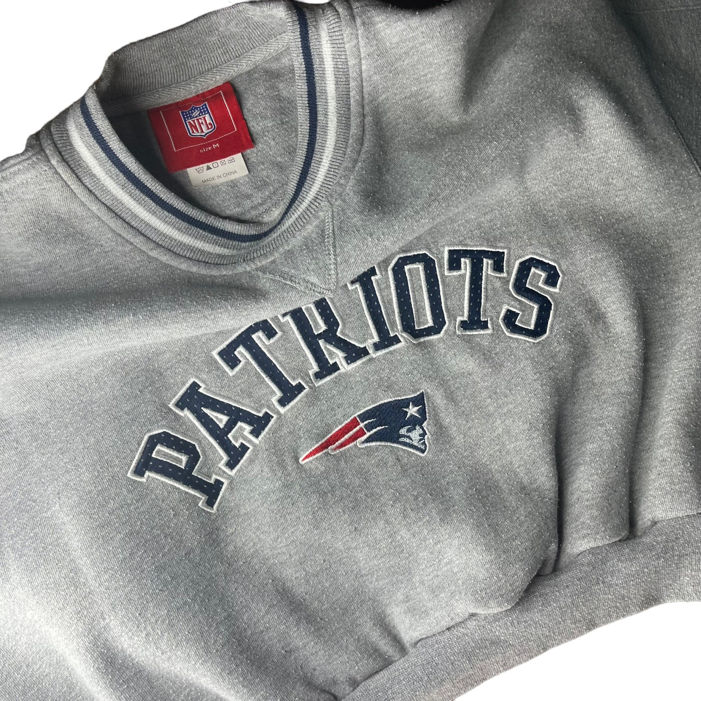 Vintage New England Patriots Reworked Crop Crewneck