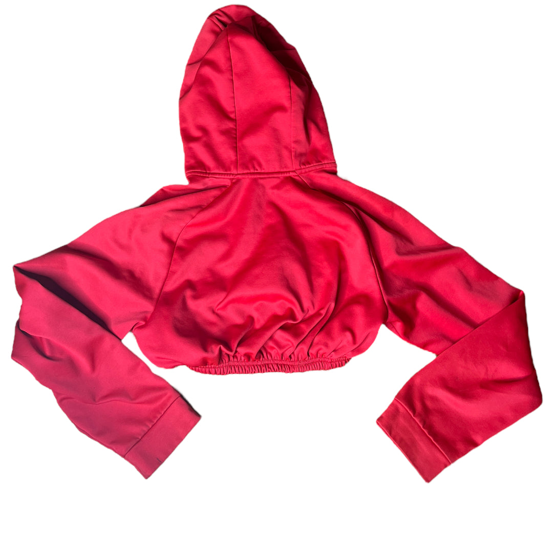 Nike Reworked Red Crop Hoodie